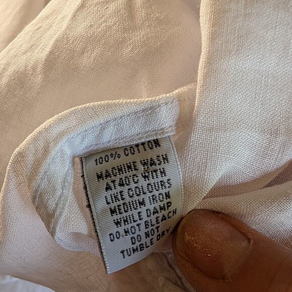 CORDINGS White Cotton Button Down Shirt Size 15.5 Mens British Heritage - Picture 9 of 10